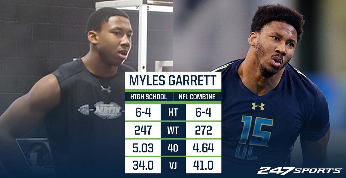 Combine Comparison Nfl Vs High School Results