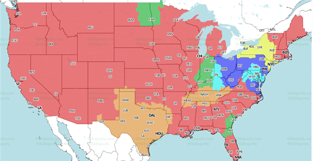 New England Patriots-miami Dolphins Coverage Map