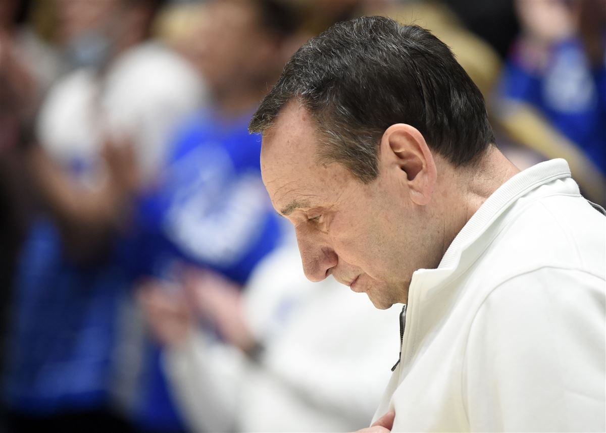 Duke basketball: Coach K delivers speech to sellout crowd following final  game at Cameron Indoor Stadium