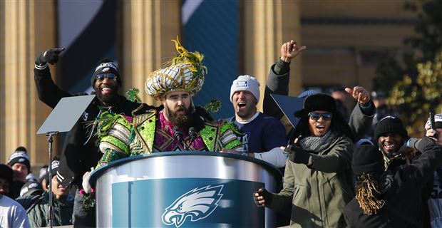 Jason Kelce's epic speech at Eagles Super Bowl Parade 