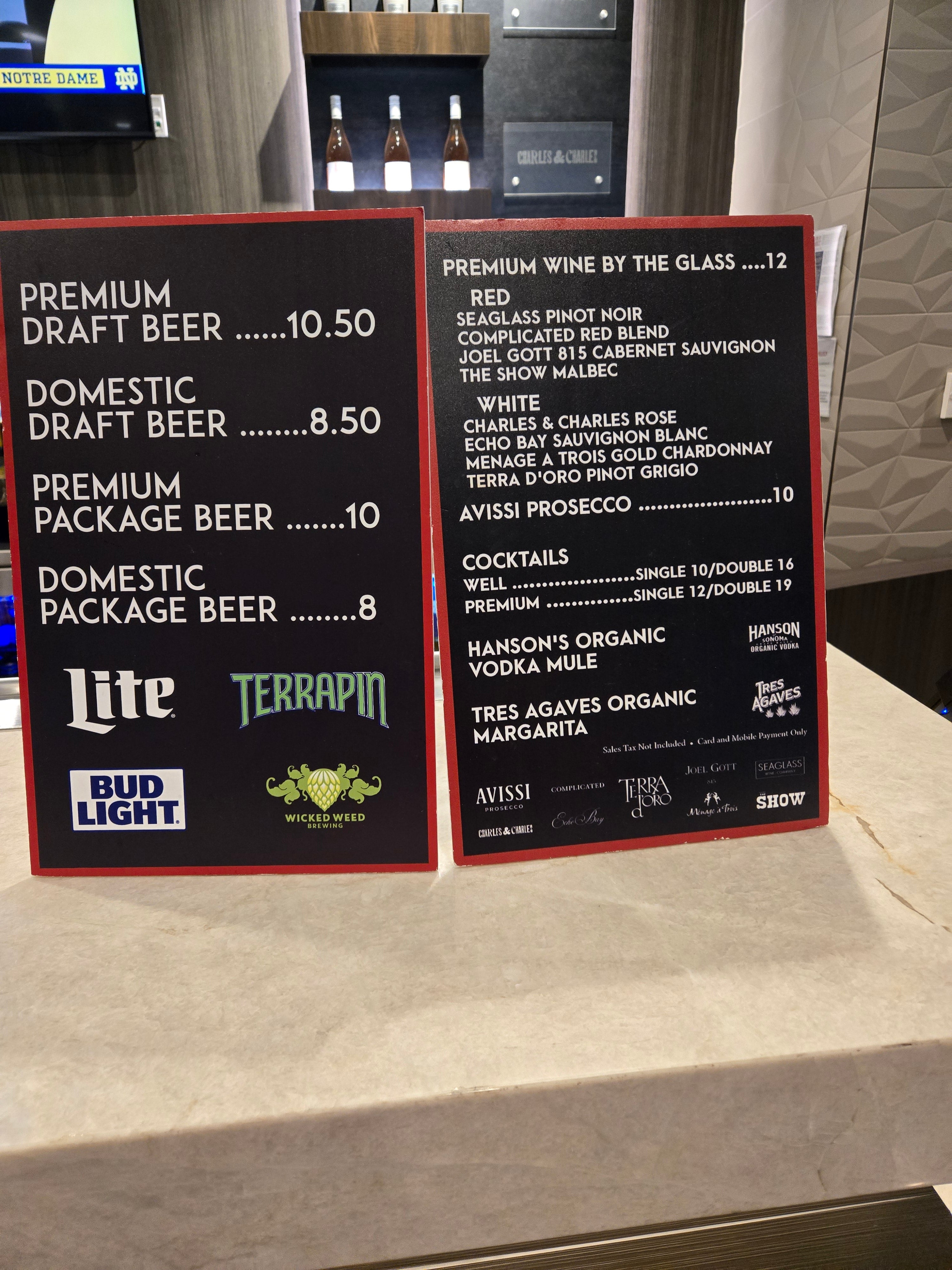 Concessions at MB