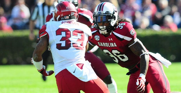 South Carolina football's Hayden Hurst long TV vs Arkansas