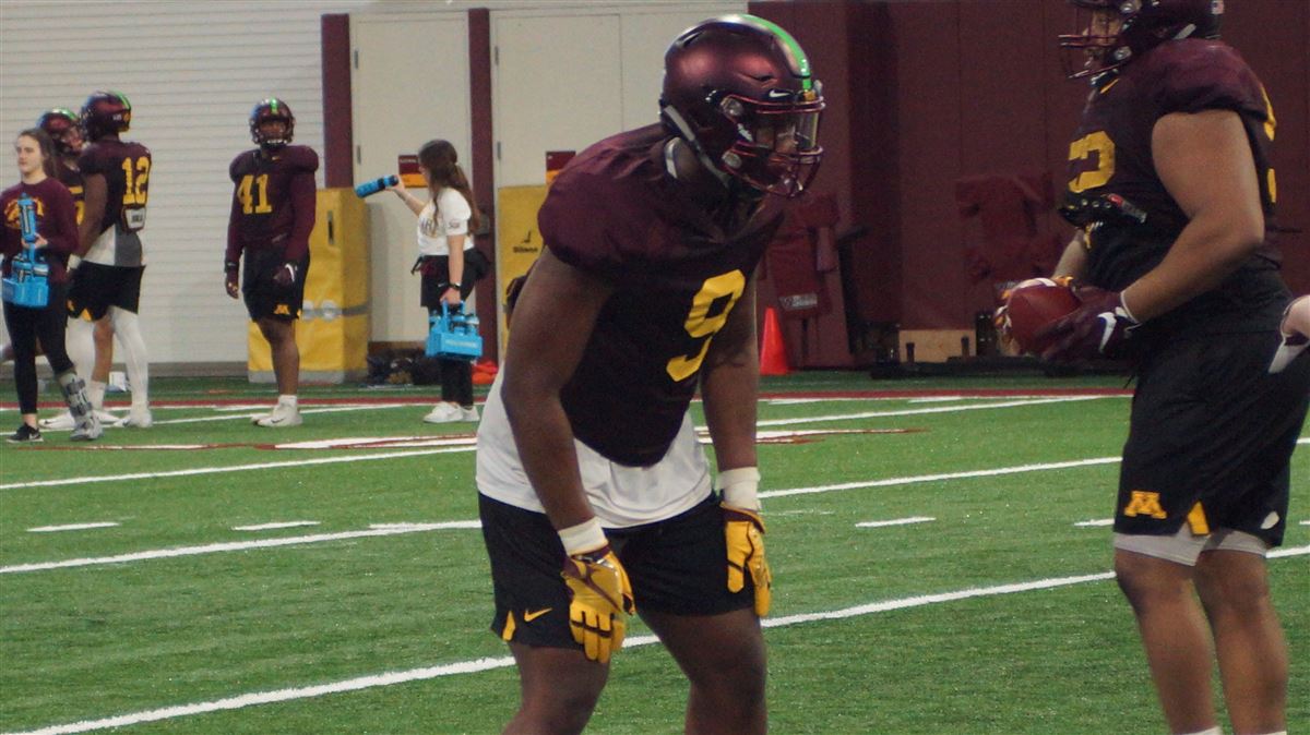 Football vs Bowling Green Sept 25 - Image 52: Esezi Otomewo, celebration -  University of Minnesota