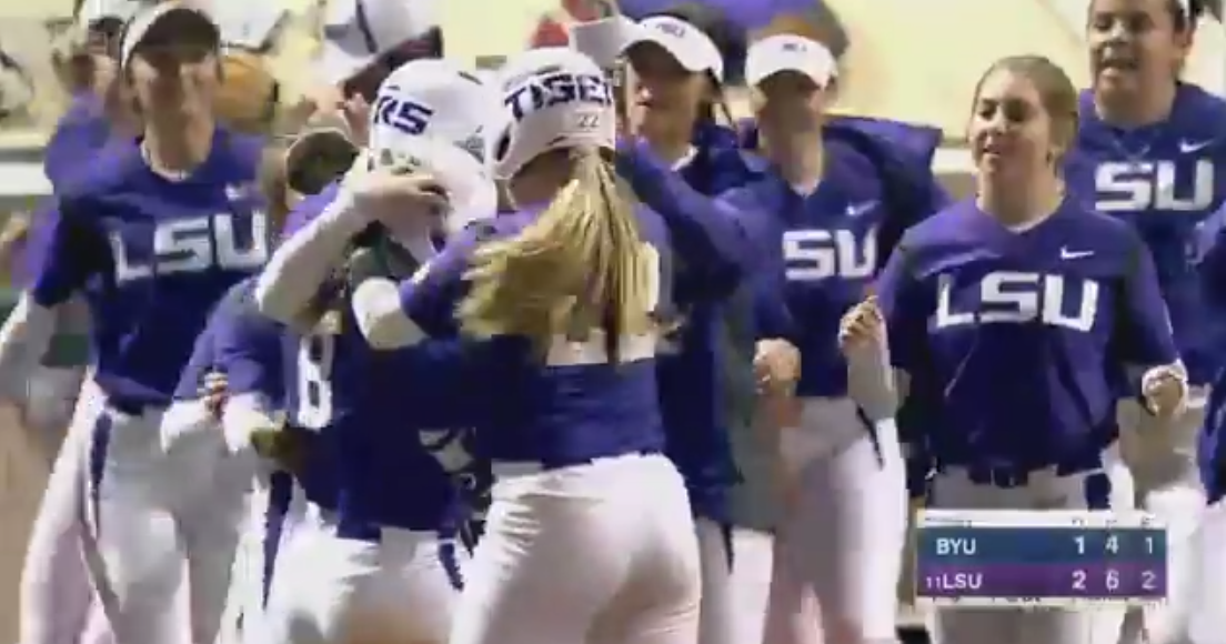 WATCH LSU softball's walkoff win vs. BYU