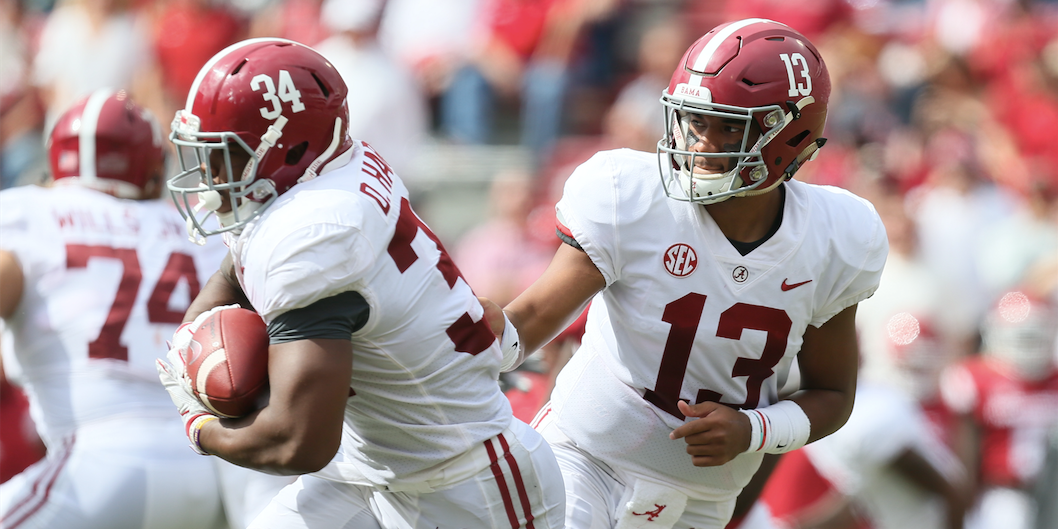 Tua Spreads The Ball Around for Opening Drive Touchdown! 