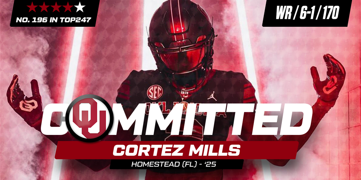 COMMIT: Oklahoma football lands elite 2025 wide receiver Cortez Mills