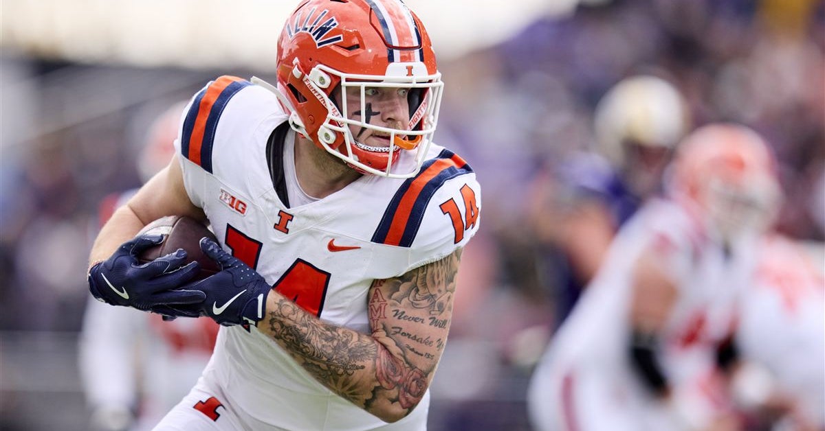 Cole Rusk Illinois tight end Cole Rusk to enter transfer portal