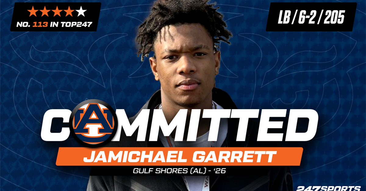 Jamichael Auburn lands commitment from Top247 2026 LB JaMichael Garrett