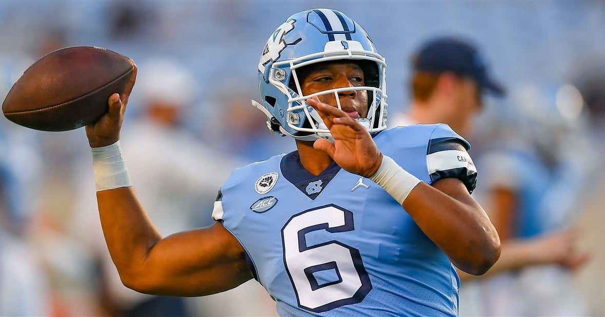 UNC's Mack Brown goes in-depth on QBs Drake Maye, Jacolby Criswell