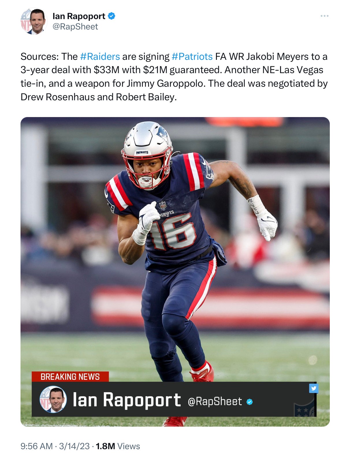 Jakobi Meyers Raiders contract: Did Las Vegas get a steal of a deal with  ex-Patriots WR?