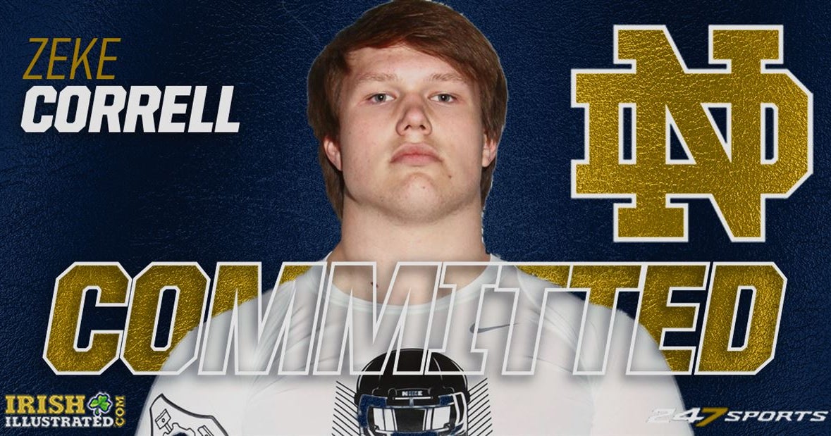 BREAKING: Four-star OL Zeke Correll commits to Notre Dame