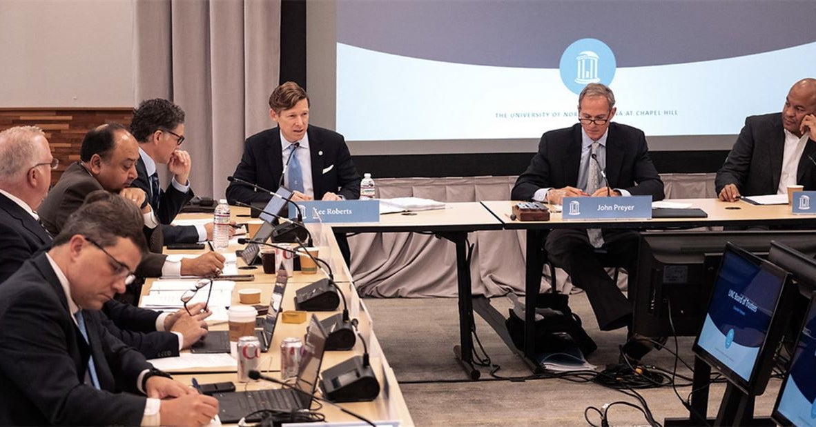 Climate Cools at UNC Trustees Meeting, Chancellor Defends Bubba Cunningham Climate Cools at UNC Trustees Meeting, Chancellor Defends Bubba Cunningham