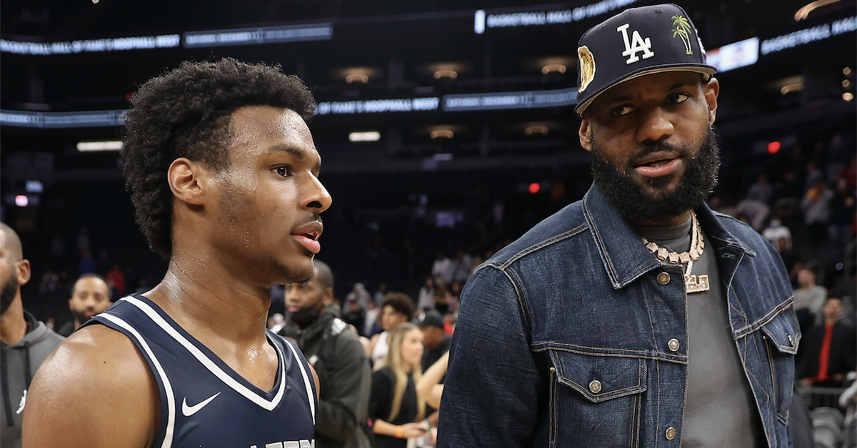 LeBron James scolds Bronny James recruiting rumor