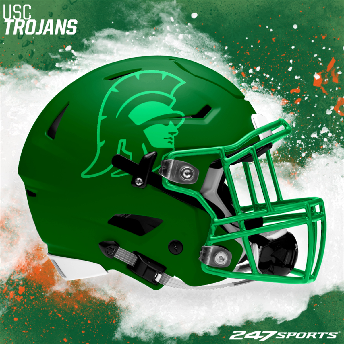 Check out these college football St. Patrick's Day helmets Check out these college football St. Patrick's Day helmets