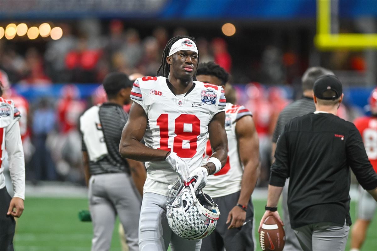 Ohio State loses Marvin Harrison Jr. in 2nd half due to concussion - ESPN