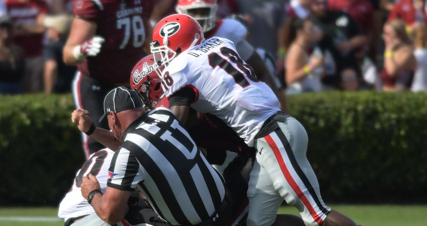 Georgia's Deandre Baker answers Deebo Samuel's talk with game-changing  performance, Gameday