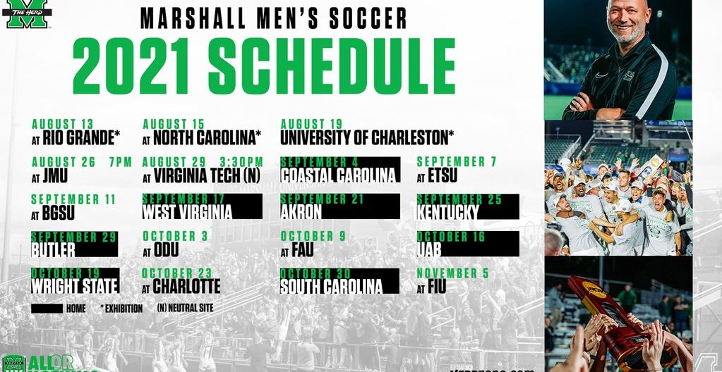 Defending national champion Marshall announces 2021 men's soccer schedule