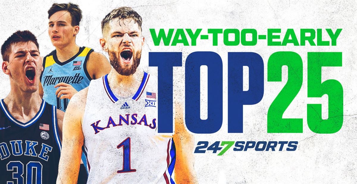 College basketball top 25 rankings updated for 2023-24 season, Kansas soars after Hunter Dickinson commitment