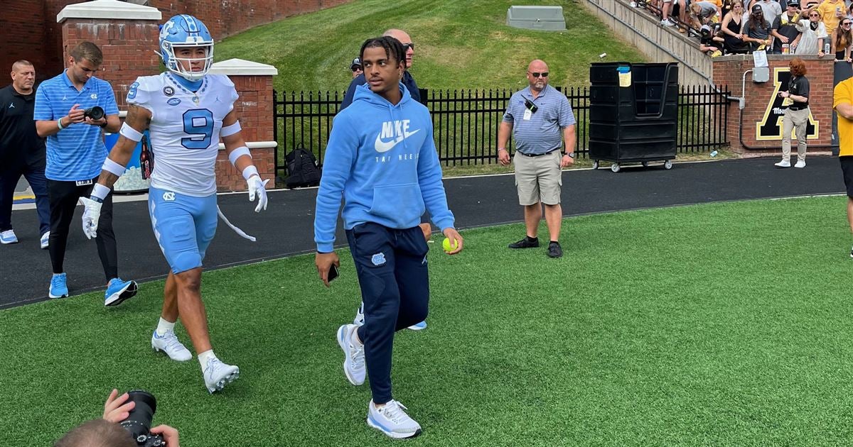 UNC WR Josh Downs Out vs App State