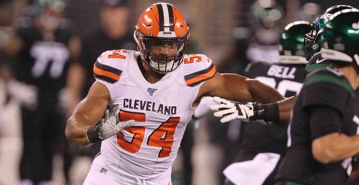 Olivier Vernon Cleveland Browns Game-Used #54 Brown Jersey vs. Denver  Broncos on November 3 2019 - 2 Tackles 1 Sack