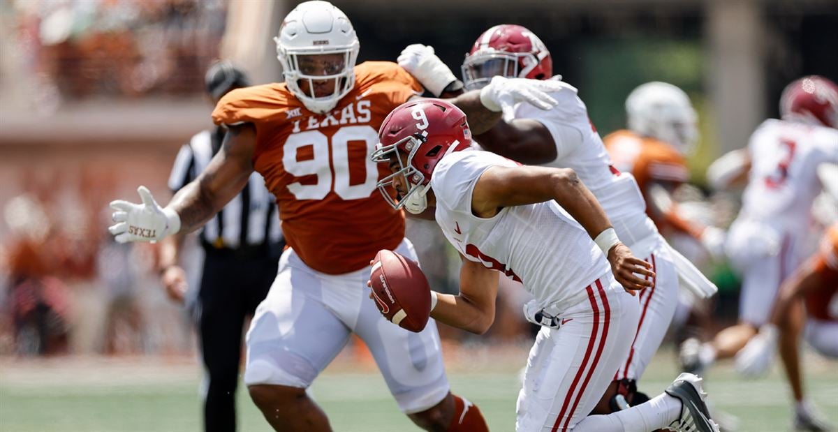 Texas DT Byron Murphy's touchdown catch vs. Wyoming has been in the making  since last season