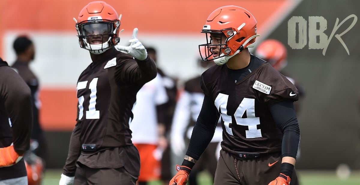 Cleveland Browns linebacker Mack Wilson is introduced before an