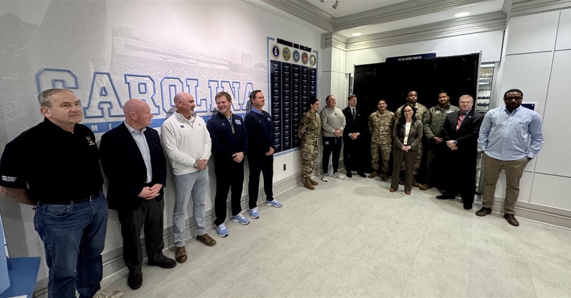 UNC Football Unveils Military Wall Honoring Program Veterans UNC Football Unveils Military Wall Honoring Program Veterans