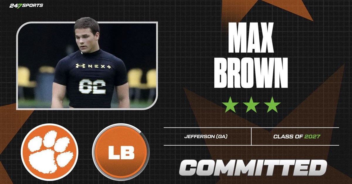 2027 three-star linebacker Max Brown commits to Clemson, joining older ...