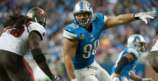 N. Suh's #90 Official Detroit Lions Jersey