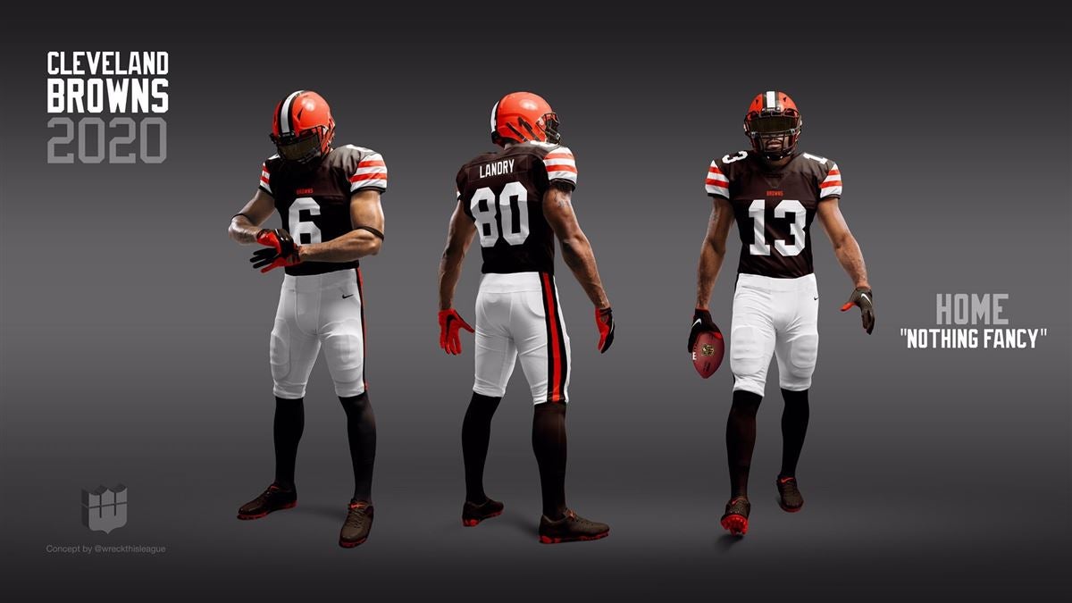 what color is the cleveland browns home jersey