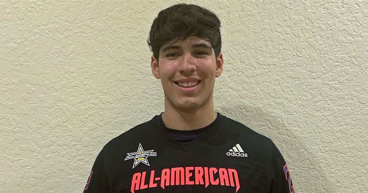 Benjamin J Rios UTSA signee Ben Rios receives All-American Bowl jersey