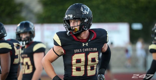 Oaks Christian 2026 TE Colby Simpson reacts to new Cal offer