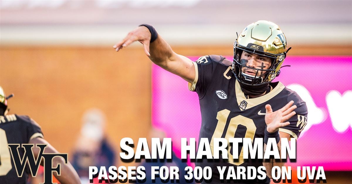 WATCH Wake Forest QB Sam Hartman Passes For 300 Yards On UVA