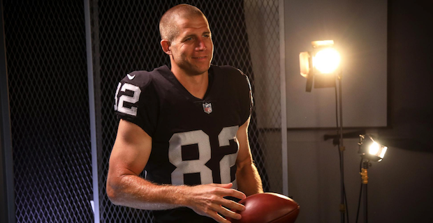 Jordy Nelson Las Vegas Raiders Youth Black Name & Number Logo T