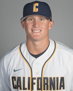 California first baseman Andrew Vaughn (20) during a college