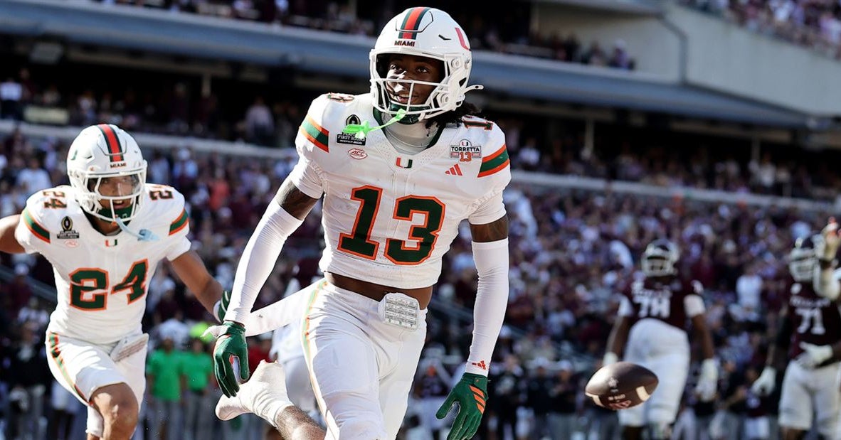 Bryce Fitzgerald starts at cornerback for Miami as JJ Dunnigan earns his first collegiate start at safety