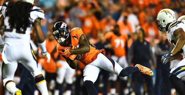 Oct 22, 2017; Carson, CA, USA; Denver Broncos quarterback Trevor Siemian  (13) throws a pass during the second half against the Los Angeles Chargers  at StubHub Center. Mandatory Credit: Orlando Ram …