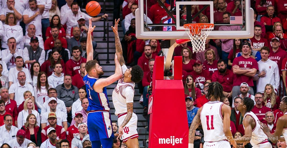 "We got fight." Indiana plays far better than a week ago in taking No. 2 Kansas to the wire