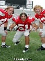 Buckeye Linebackers AJ Hawk, Anthony Schlegel and Bobby Carpenter.