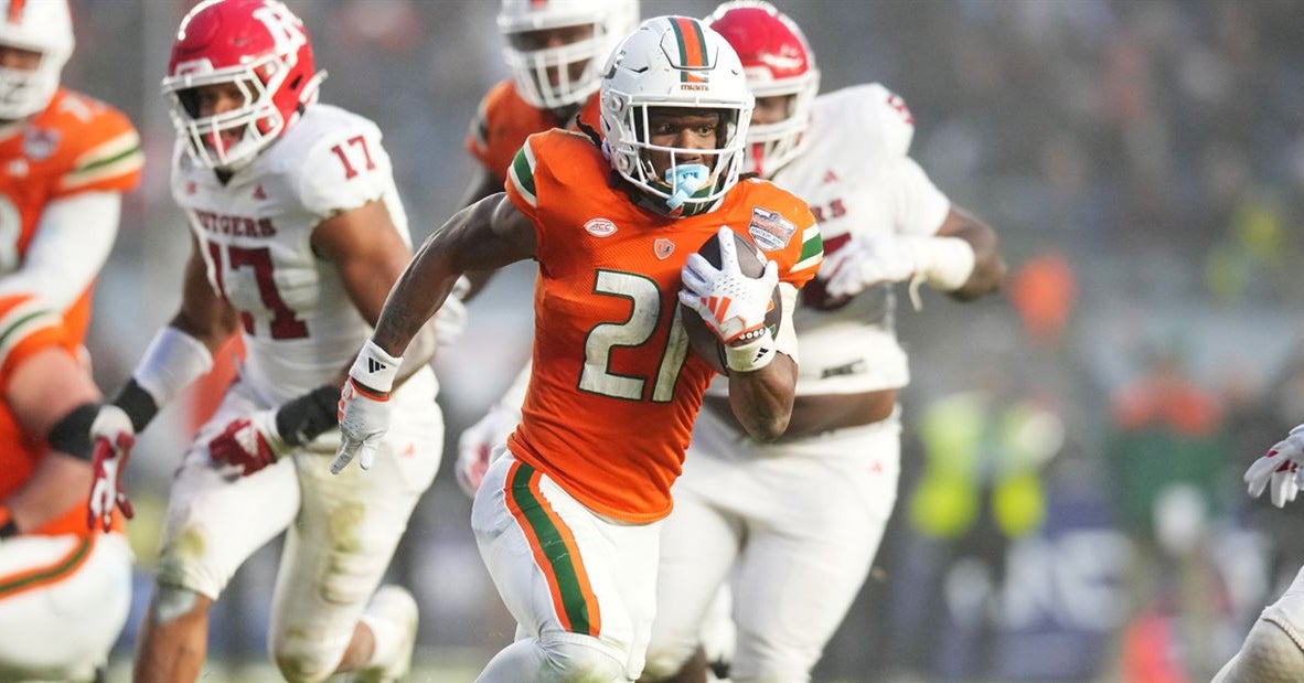 Miami RB Henry Parrish intends to enter college football transfer portal