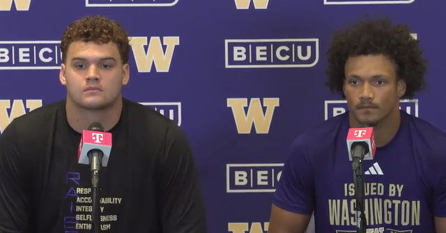 Dezmen Roebuck And Baron Naone Discuss Washington's Offensive Performance In Apple Cup