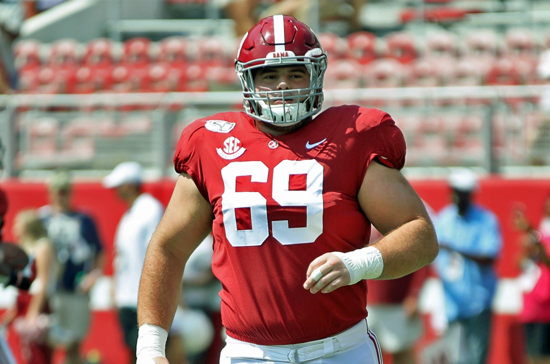 Philadelphia Eagles draft Landon Dickerson: Alabama OL is talented but  injury prone - The Athletic