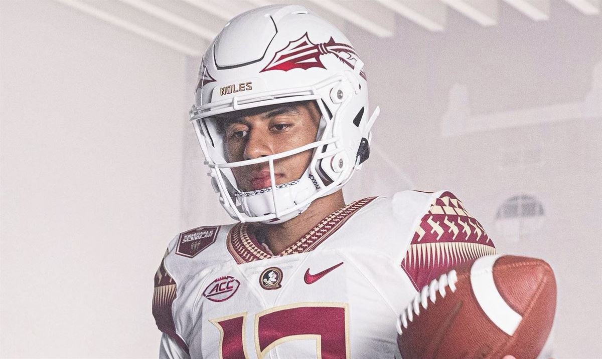 white fsu helmet