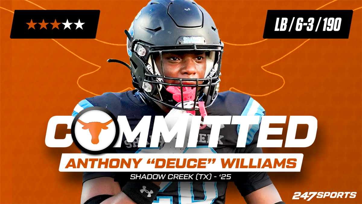 Shadow Creek 2025 linebacker Anthony "Deuce" Williams commits to Texas
