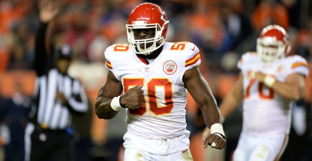 Kansas City Chiefs linebacker Justin Houston was a one-man press