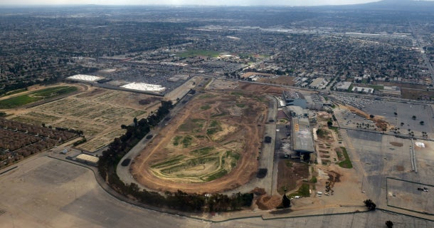 Race track demolished to make room for Los Angeles stadium