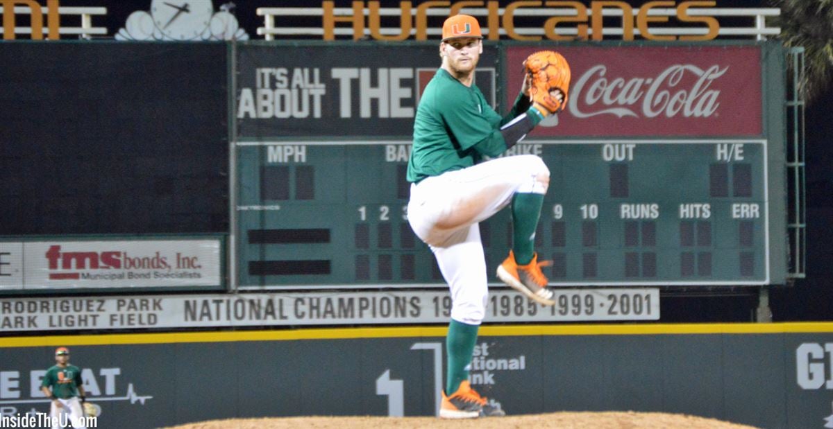 Miami Hurricanes Baseball on X: JP Gates gets three quick outs in