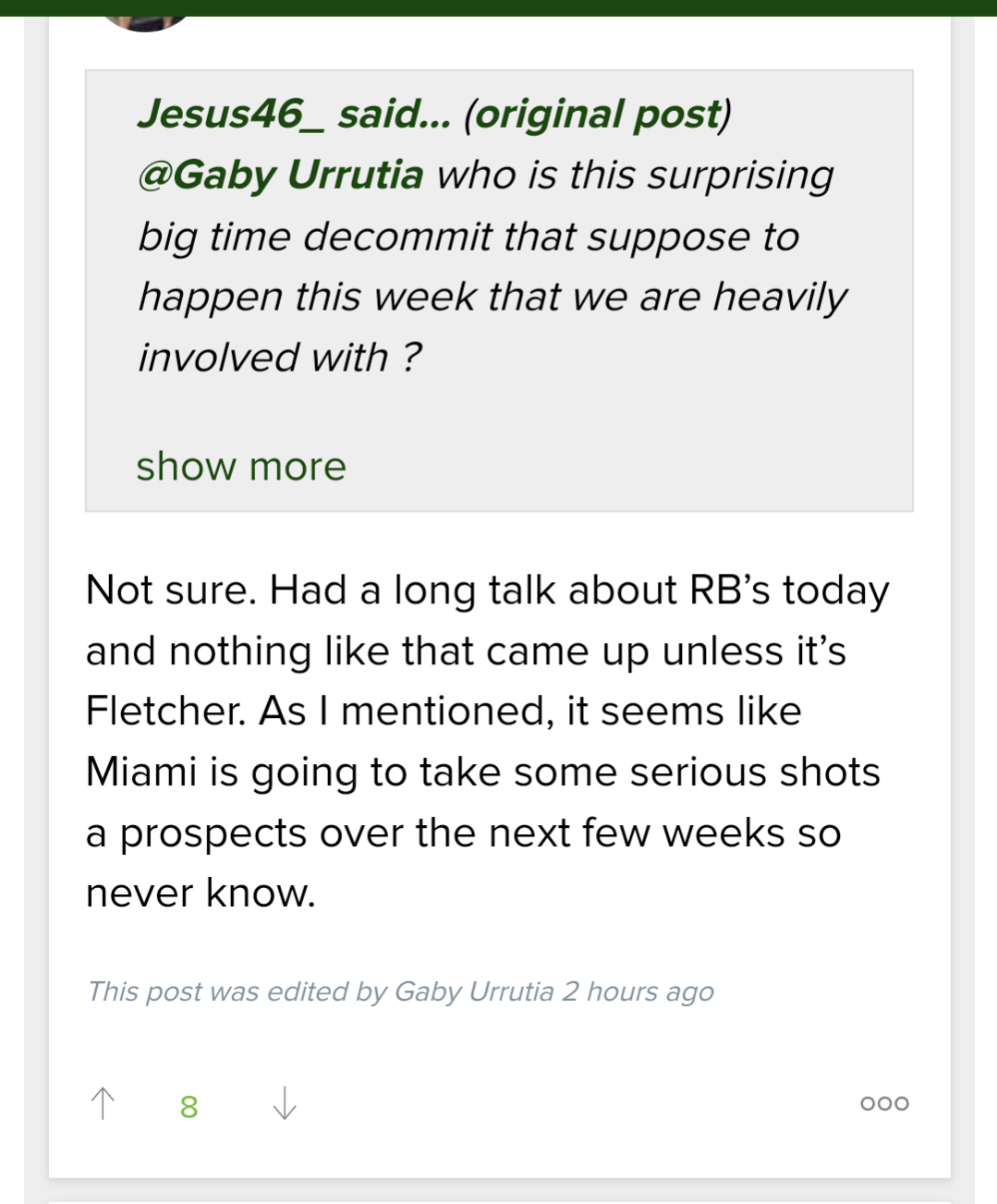 Mark Fletcher update