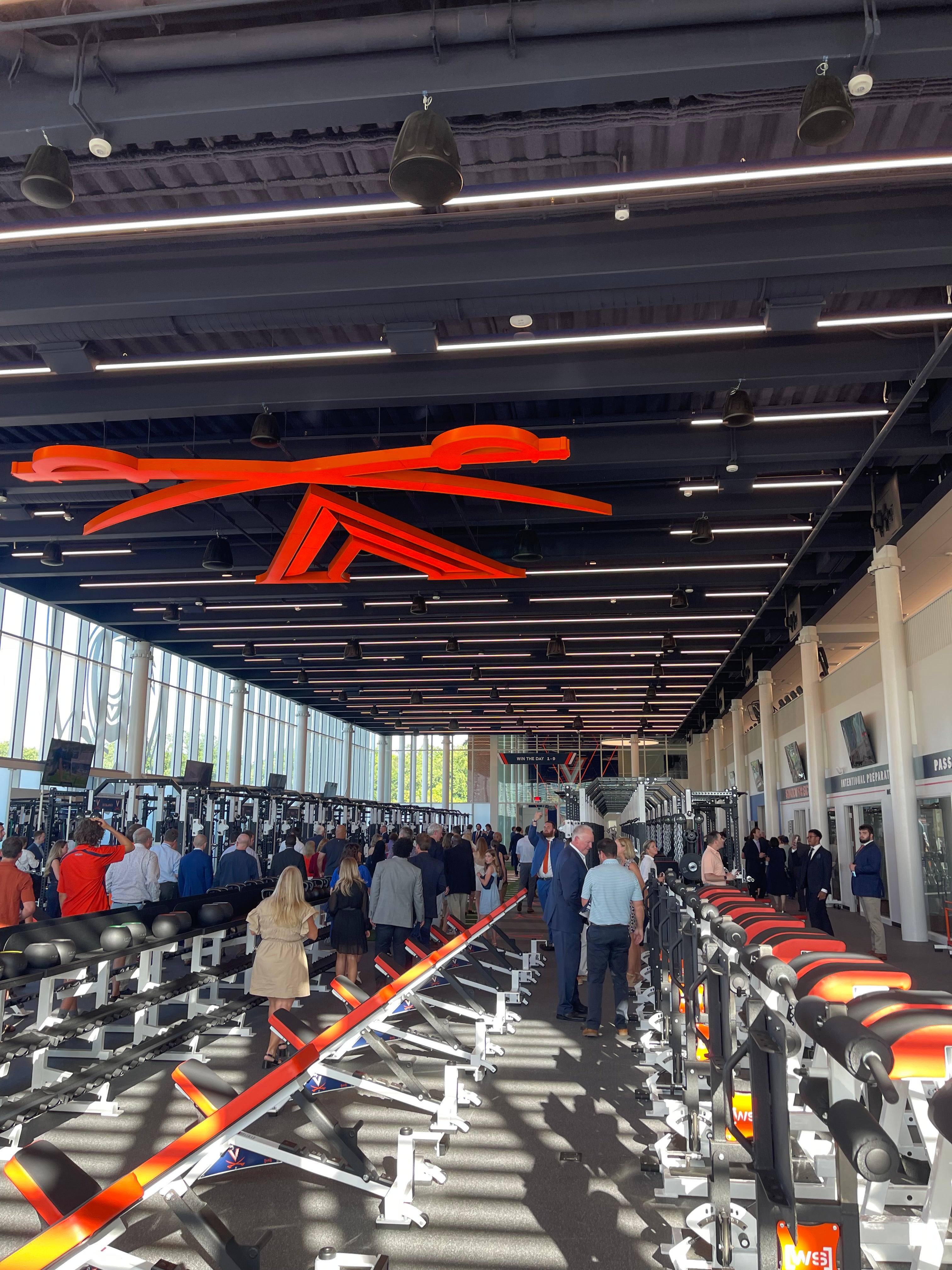 Uva Ribbons LIVE: UVA football operations center ribbon cutting