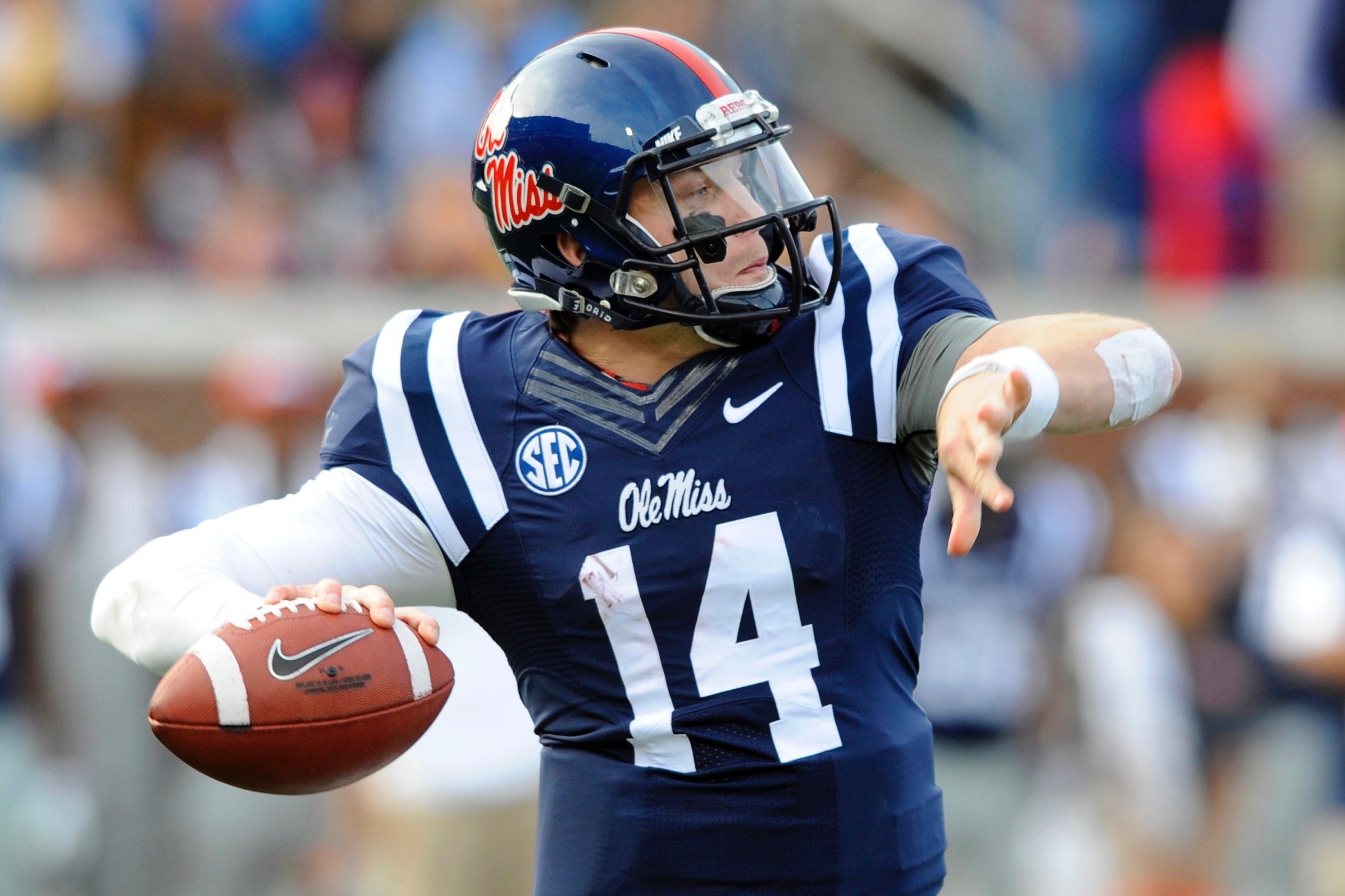 Quarterback Bo Wallace is not impressed with Ole Miss' new uniforms